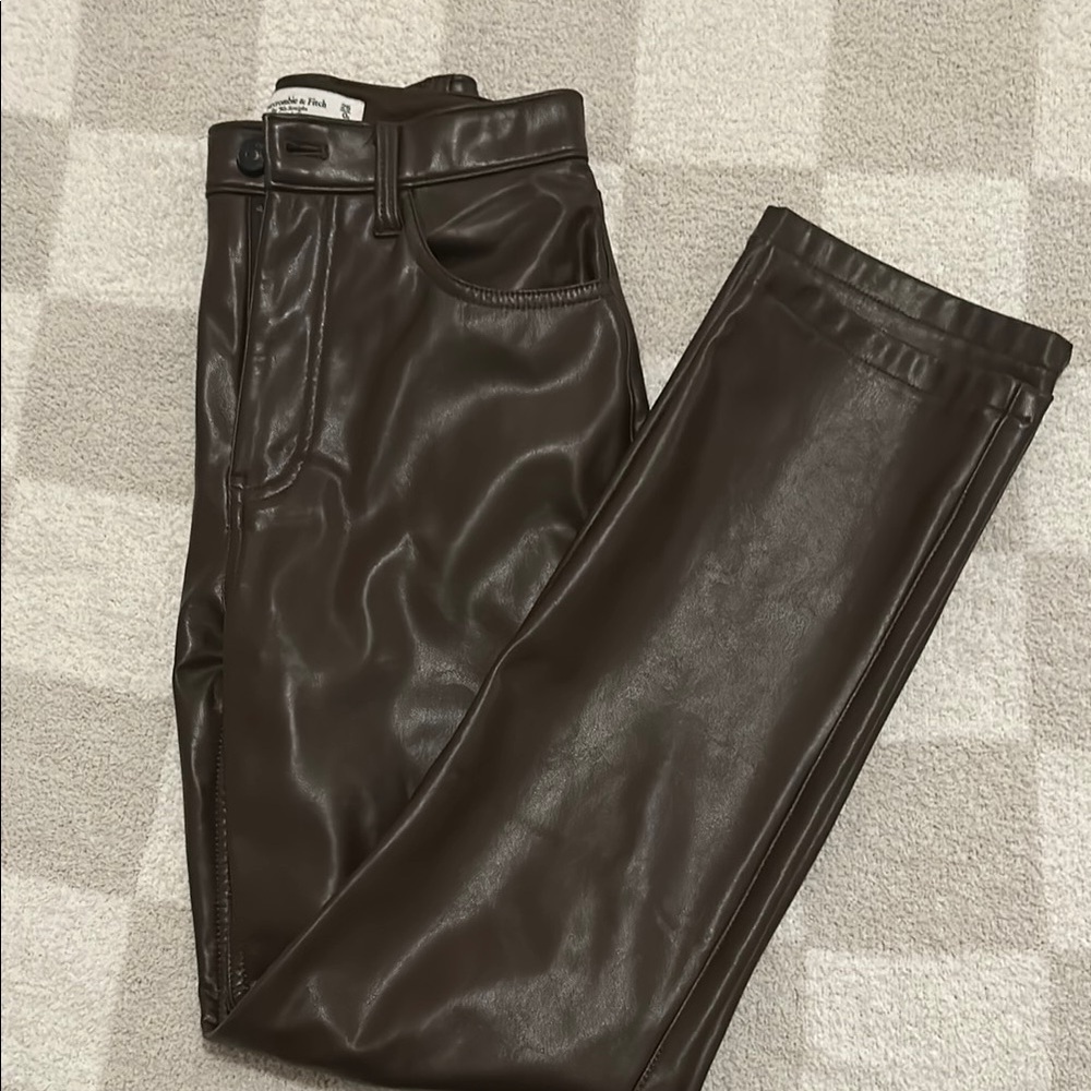 Brown Leather Pants